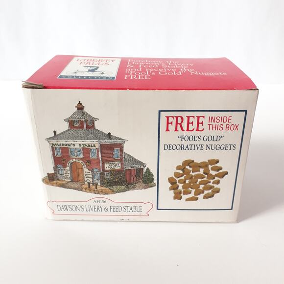 Liberty Falls Dawson's Livery & Feed Stable AH156 1998 NO GOLD Miniature - Picture 8 of 12